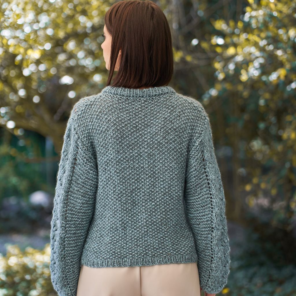 A FREE Laines du Nord Pattern - OPEN-WORK PATTERN SWEATER (PDF) (Link in description)