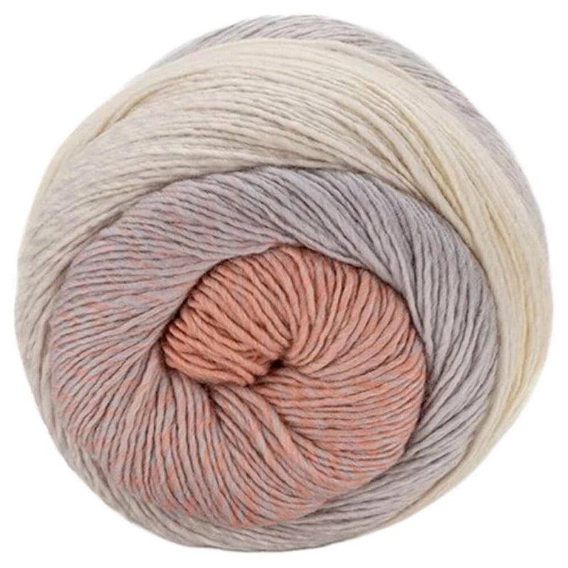Laines Du Nord Poema Cashmere - Salmon/Silver (Color #100)
