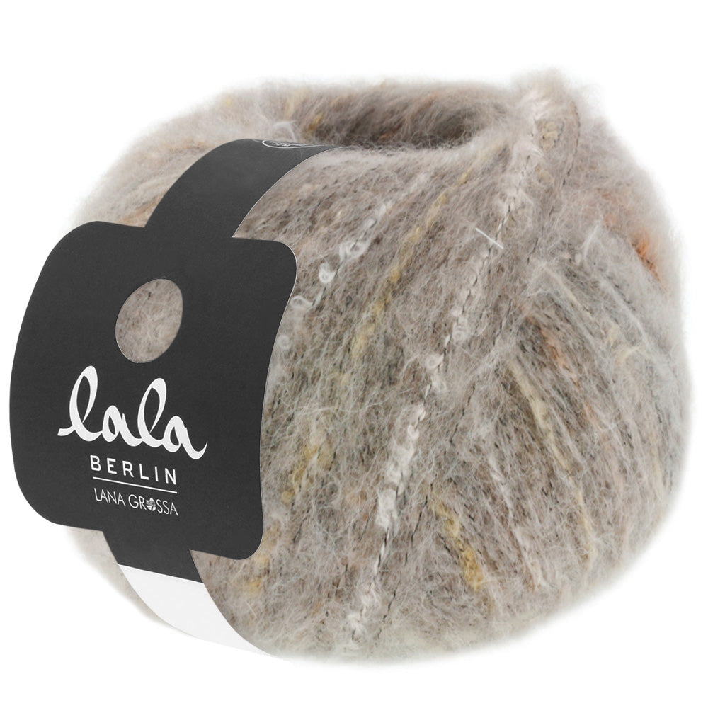 Lana Grossa Lala Berlin Hazy - Taupe Multi (Color #04) - FULL BAG SALE (5 Skeins)