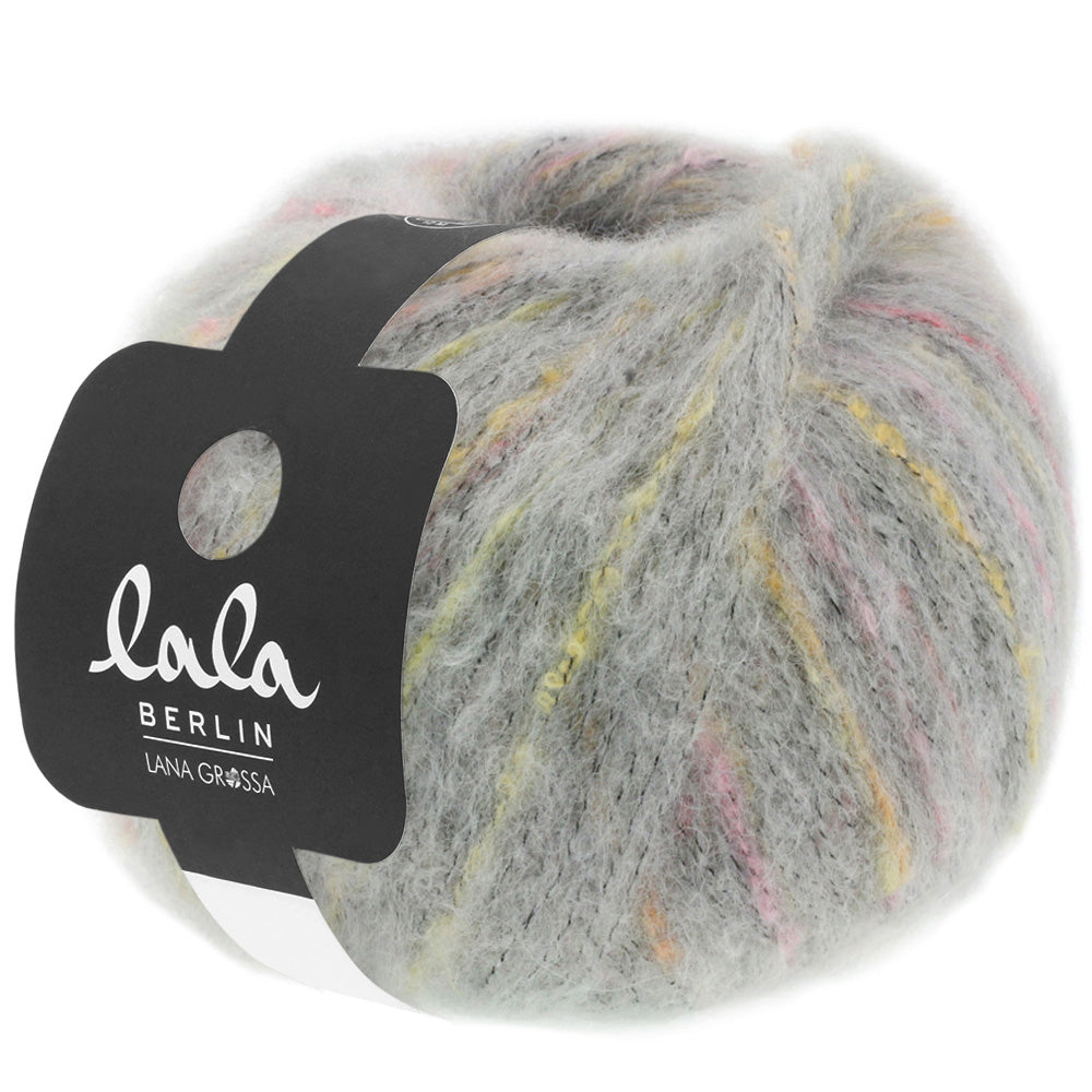 Lana Grossa Lala Berlin Hazy - Grey Multi (Color #08) - TEN SKEIN BAGS