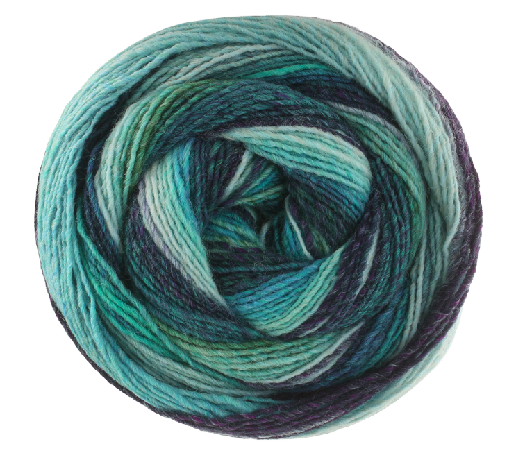Lana Grossa Gomitolo Fumo - Ocean Waves (Color #511)