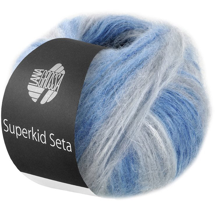 Lana Grossa Superkid Seta - Grey Sky Shaded (Color #102)
