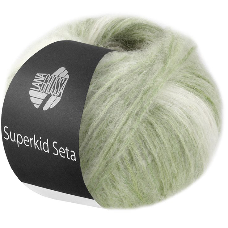 Lana Grossa Superkid Seta - Olive Cream Shaded (Color #107)