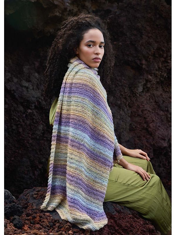 A FREE Lana Grossa Gomitolo Mambo Pattern - Wrap - Design 01 (PDF)