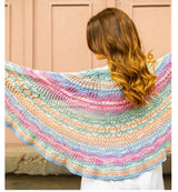 Laines du Nord Landscape Pattern - Retro Shawl (PDF) on sale at Little Knits