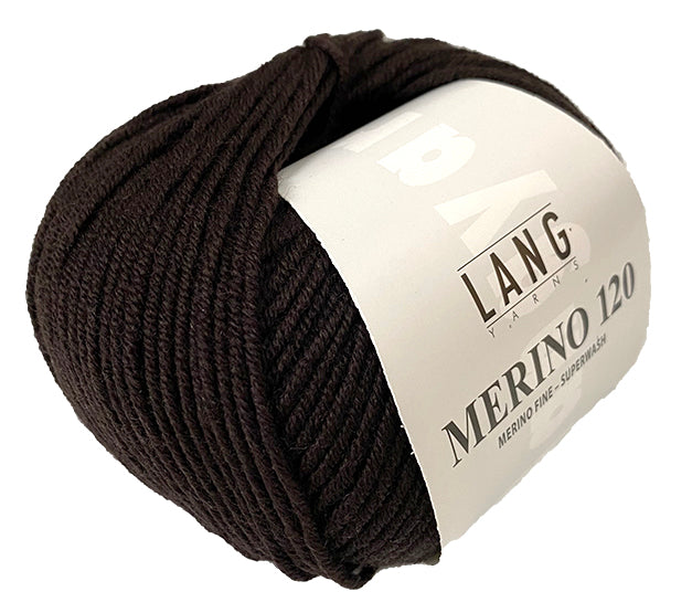 Lang Merino 120 - Dark Chocolate (Color #168)