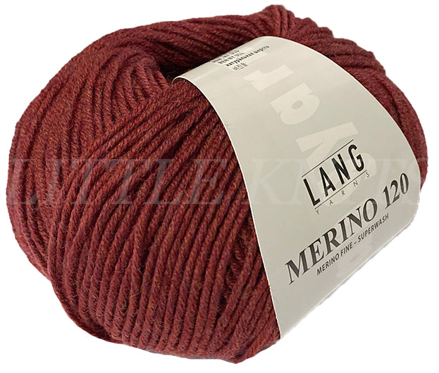 Lang Merino 120 - Burgundy (Color #363)