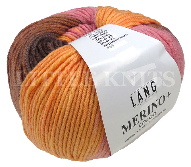 Lang Merino+ Color - Chocolate Orange and Berries (Color #09) - BIG 100 Gram Skeins