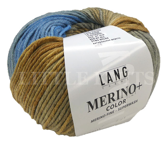 Lang Merino+ Color - Honey Denim (Color #111) - BIG 100 Gram Skeins