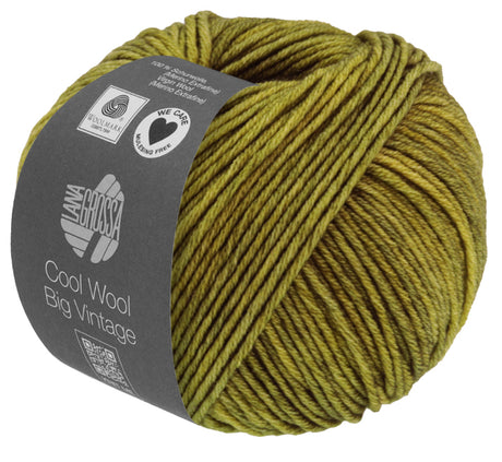 Lana Grossa Cool Wool Big Vintage - Olive Vintage Tweed (Color #7161) on  sale at little knits