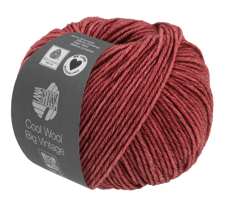 Lana Grossa Cool Wool Big Vintage - Olive Vintage Tweed (Color #7161) on  sale at little knits
