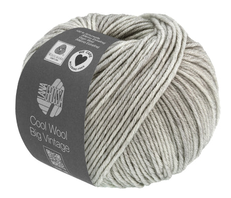 Lana Grossa Cool Wool Big Vintage - Denim Vintage Tweed (Color #7166) on sale at little knits