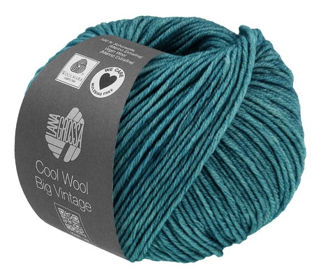 Lana Grossa Cool Wool Big Vintage - Denim Vintage Tweed (Color #7166) on sale at little knits