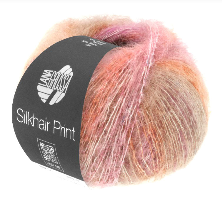 Lana Grossa SilkHair Prints - Elephant Flower (Color #403)