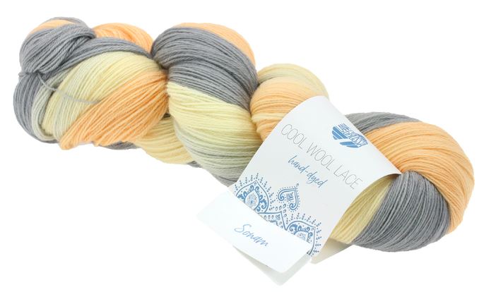 Lana Grossa Cool Wool Lace Hand-Dyed Limited Edition - Sonam (Color #804) - 100 GRAMS