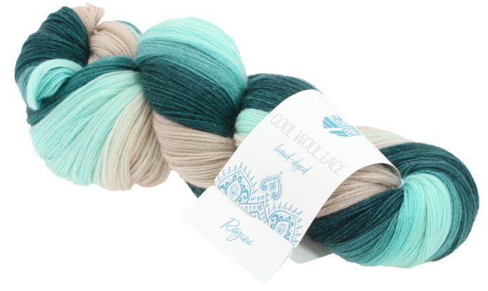 Lana Grossa Cool Wool Lace Hand-Dyed Limited Edition - Ragini (Color #807) - 100 GRAMS