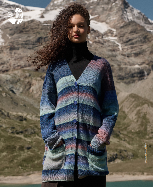 A Lana Grossa Gomitolo Fumo Pattern - Model 14 – Gomitolo 16 JACKET (PDF)