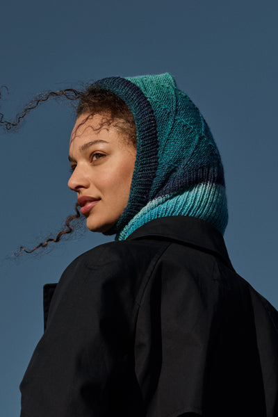 A Lana Grossa Gomitolo Fumo Pattern - Model 17 – Gomitolo 16 SCARF HAT (PDF)