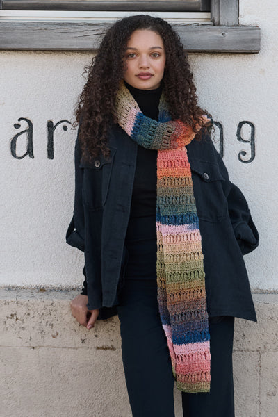 A Lana Grossa Gomitolo Fumo Pattern - Model 31 – Gomitolo 16 CROCHET SCARF (PDF)