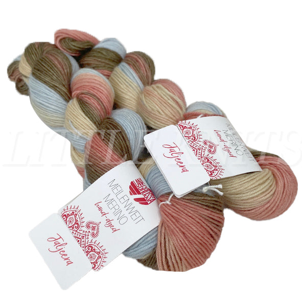 Lana Grossa Meilenweit Merino Hand-Dyed Limited Edition - Jaljeera (Color #201) - TWO 50 GRAM SKEINS