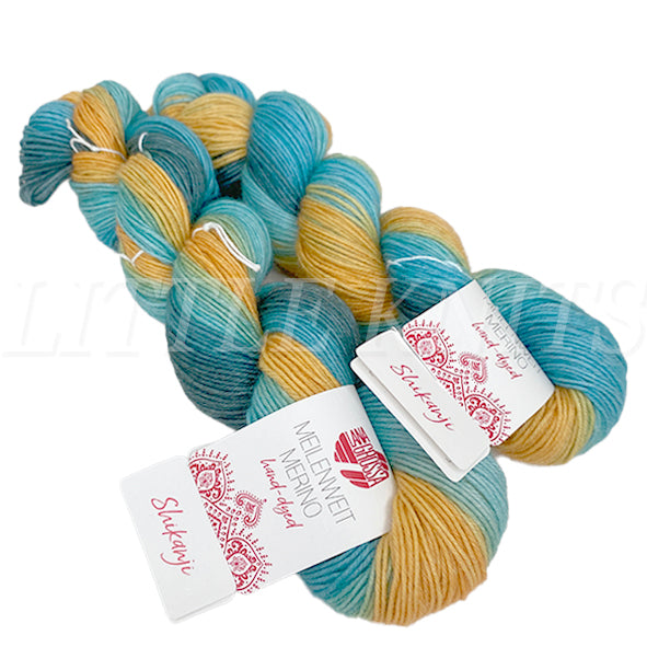 Lana Grossa Meilenweit Merino Hand-Dyed Limited Edition - Shikanji (Color #204) - TWO 50 GRAM SKEINS