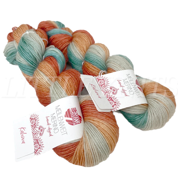 Lana Grossa Meilenweit Merino Hand-Dyed Limited Edition - Kahwa (Color #209) - TWO 50 GRAM SKEINS