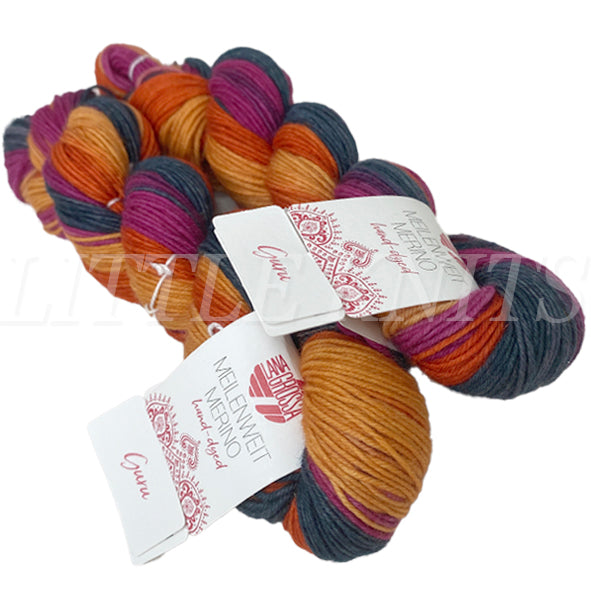 Lana Grossa Meilenweit Merino Hand-Dyed Limited Edition - Guru (Color #215) - TWO 50 GRAM SKEINS