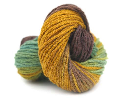 Trendsetter Yarns Lino Print Hand-Dyed Basil Tree Color 3