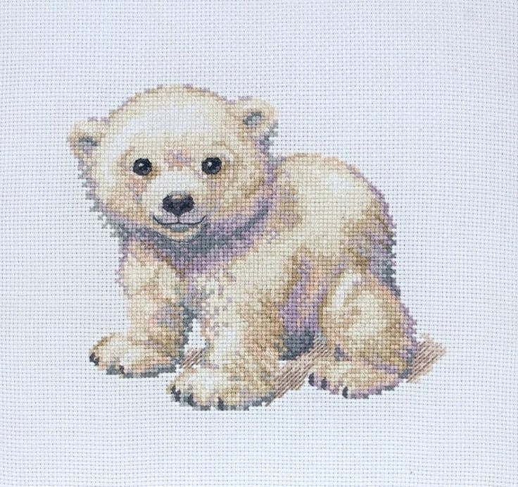 Anchor Counted Cross Stitch Kit -  Little Polar Bear (PCE739)