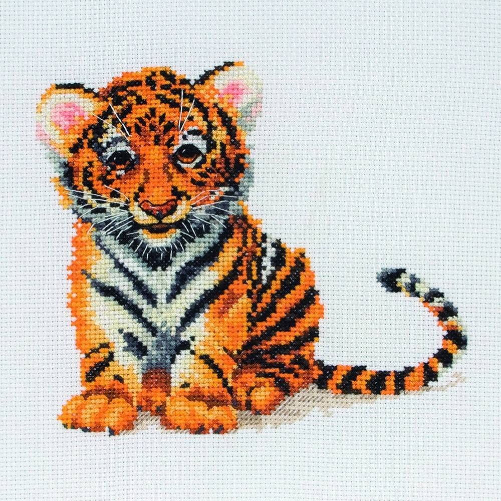 Anchor Counted Cross Stitch Kit -  Little Tiger Cub (PCE738)