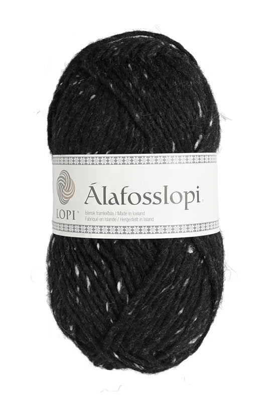 Lopi Álafosslopi Yarn - Black Tweed (Color #9975)