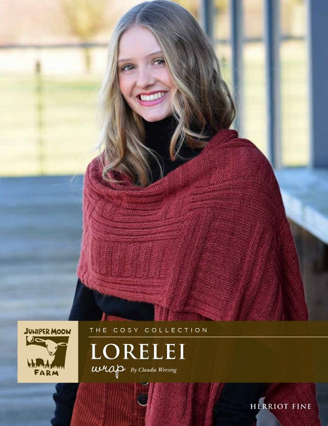 A Juniper Moon Farm Herriot Fine Pattern - Lorelei Wrap (PDF)