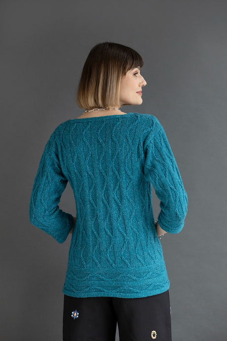 A Elsebeth Lavold Knitting Pattern - Lotte Pullover (PDF) on sale at little knits