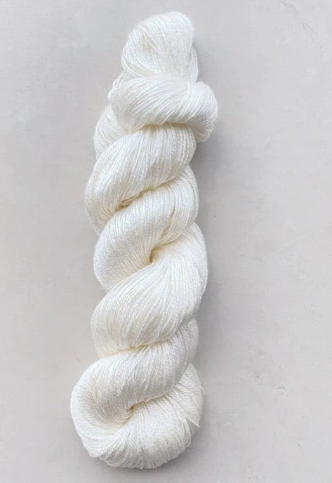 Lotus Silk 8 - Natural White - 100 Gram Hanks with 430 Yards