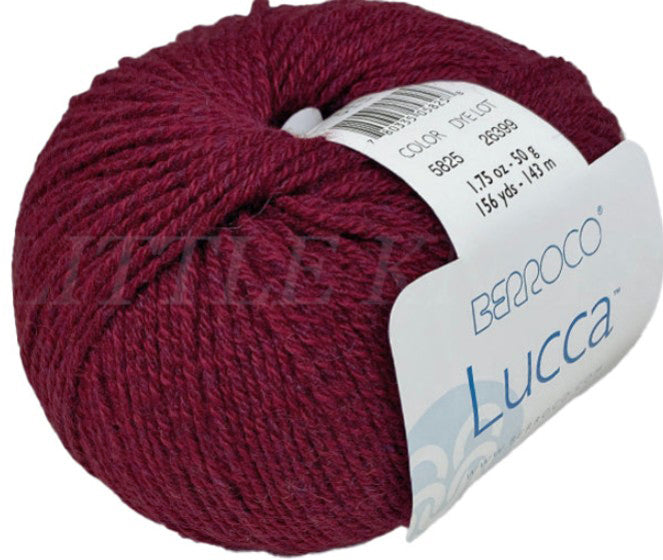 Berroco Lucca - Cranberry (Color #5825) - Dye Lot 28138