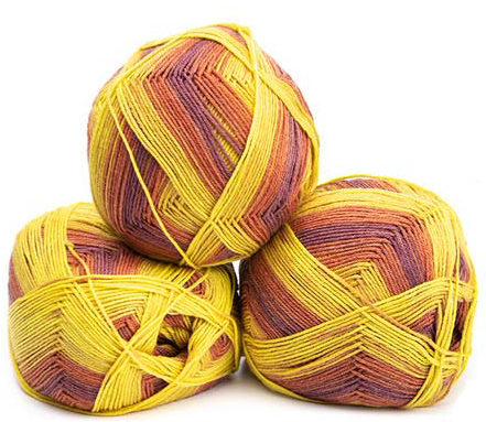 Lungauer Sockenwolle Seide - You are the Sunshine of my Heart (Color #414)