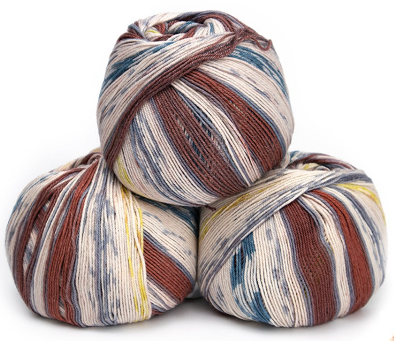 Lungauer Sockenwolle Seide - Sunrise at Taos (Color #539)