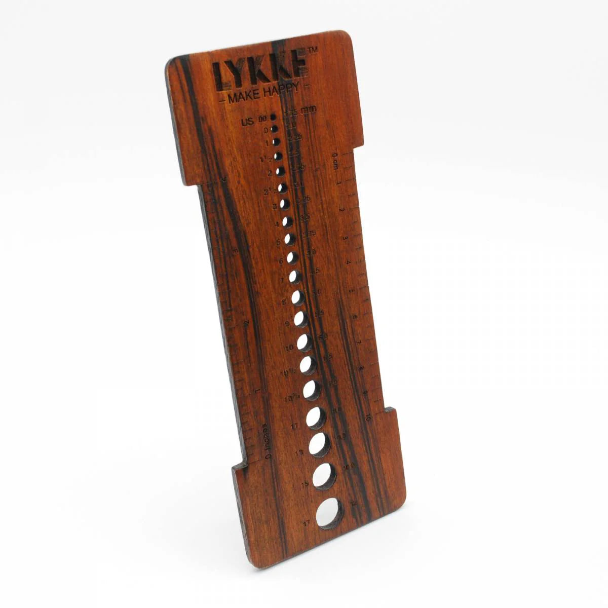 Lykke Shisham (Indian Rosewood) Needle Sizer/Gauge Tool