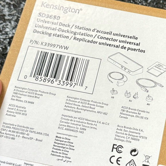 Kensington SD3650 Universal Dock for Windows, MacOS, Surface Pro