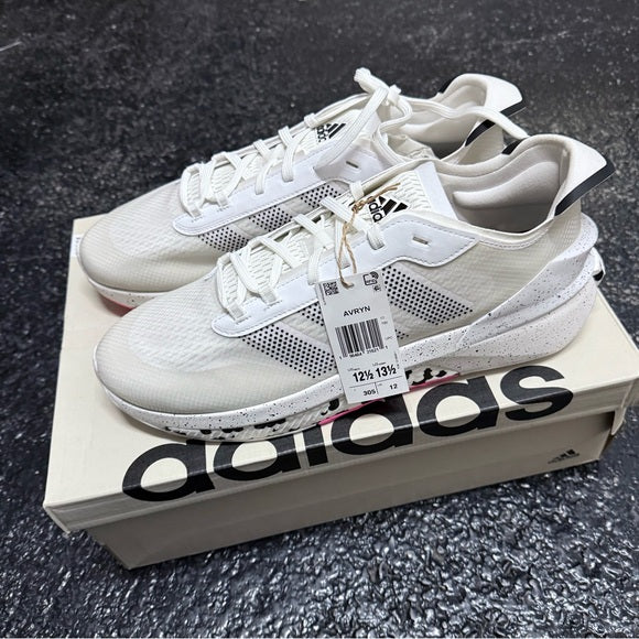 Adidas Unisex Avryn Sneaker, White/White/Lucid Pink, 12.5 US Men