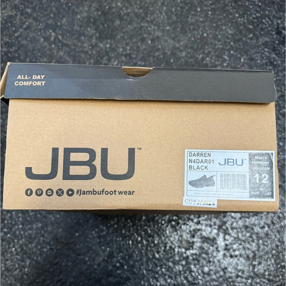 Jambu Men's Darren on The Go Shoes New w/ Box Black Size 12