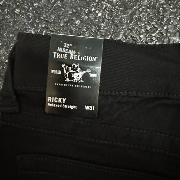 True Religion Men's Ricky Relaxed Straight Jeans 31x32