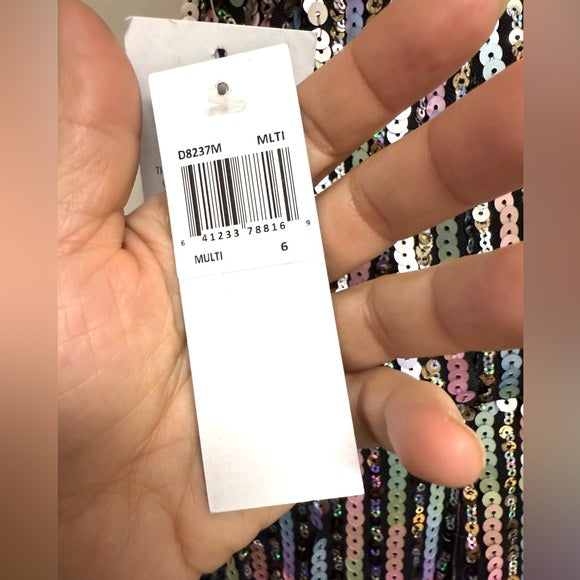 Donna Morgan Women's Sequin Midi Dress, US 6