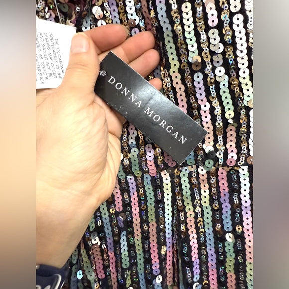 Donna Morgan Women's Sequin Midi Dress, US 6