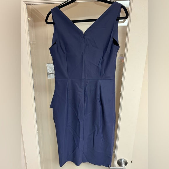 NWT Alex Evenings Women's Slimming Short Ruched Dress with Ruffle Size 10