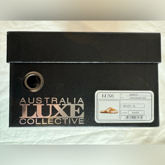 New w/ Box Australia Luxe Collective Heiress Closed Mule Slipper XL