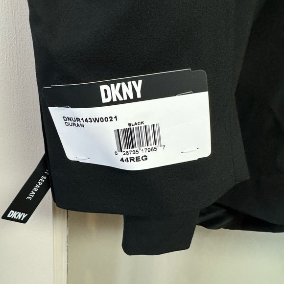 DKNY Men's Black Solid Modern Fit Stretch Sport Coat Suit Jacket Size 44R