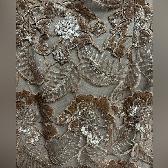 Alex Evenings Women's Short Knee Length Floral Embroidered Cocktail Sheath Dress