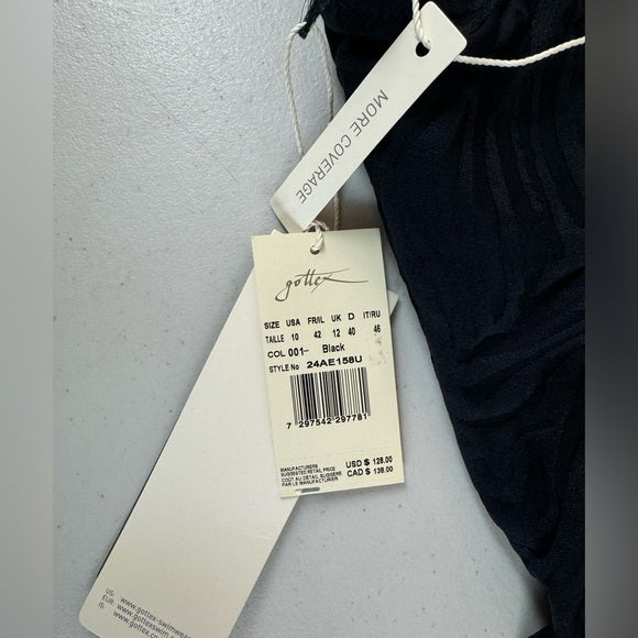 NWT Gottex Women's Standard African Escape Mastectomy One Piece Size 10