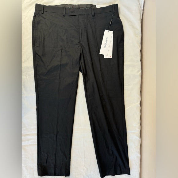 Calvin Klein Men's Slim Fit Suit Pants, Jerome, Black 40x30 Little Knits Calvin Klein Men's Slim Fit Suit Pants, Jerome, Black 40x30 Little Knits
